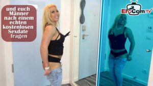 Spontaner Blowjob im Freien von einer reifen Milf